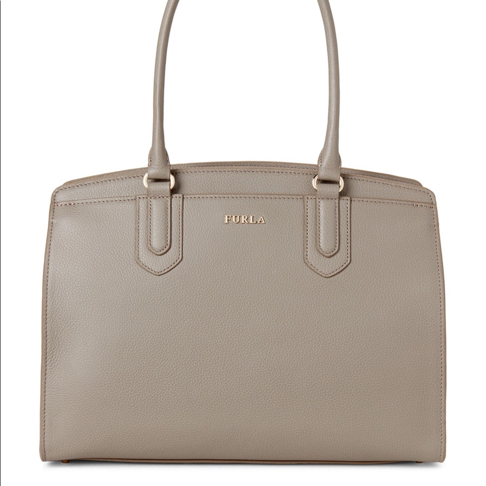 Furla Leather Top-Handle Tote Bag
